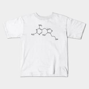 Vitamin B1 Thiamine C12H17N4OS Molecule Kids T-Shirt